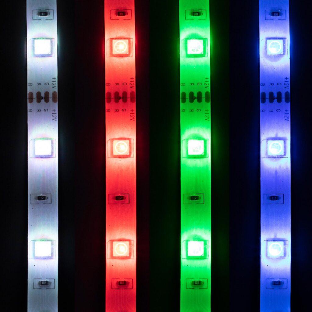 Set Banda Led Rgb Clipeste Pe Muzica 5m 150x Led Home