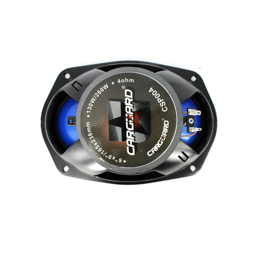 Set Difuzor Coaxial Auto Oval 2buc Carguard 6x9 165x236 Mm 130w 4 Ohm Con Polipropilena Cauciuc Butilic Racire Ferrofluid