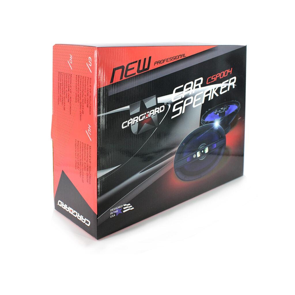 Set Difuzor Coaxial Auto Oval 2buc Carguard 6x9 165x236 Mm 130w 4 Ohm Con Polipropilena Cauciuc Butilic Racire Ferrofluid