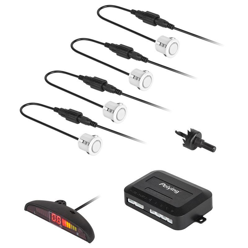 Sistem Parcare Display Led 4 Senzori Albi Peiying