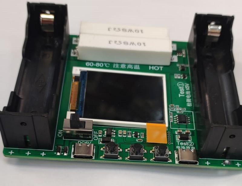 Tester 18650 Cu Display Conector Usb Type C