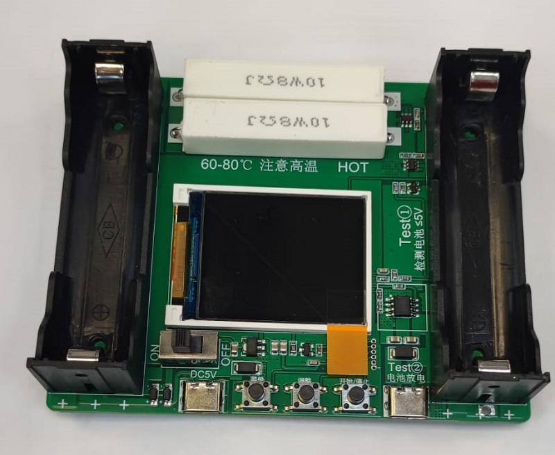 Tester 18650 cu display conector USB TYPE C