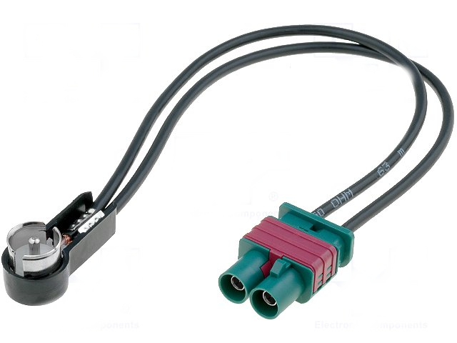 Adaptor antena fakra mufa x2 iso mufa in unghi zrs 2f iso 4carmedia