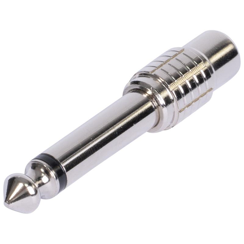 Adaptor jack 635 mm tata rca mama mono metal bst 18 5584
