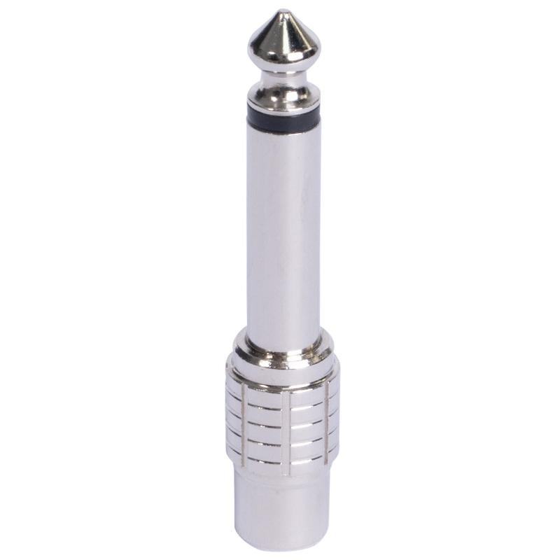 Adaptor jack 635 mm tata rca mama mono metal bst 18 5584