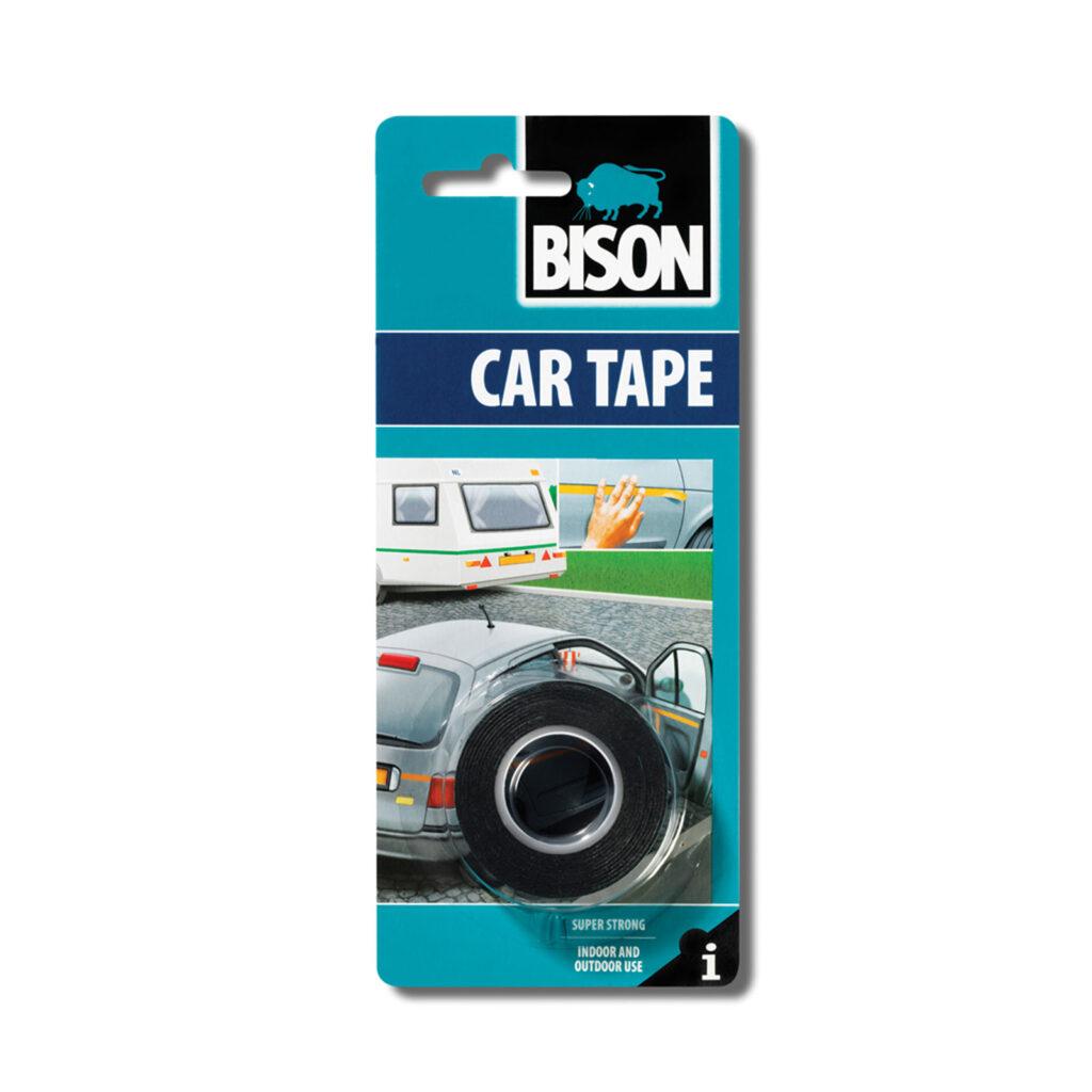 Banda adeziva bison car tape b05461 dublu adeziva pe ambele fete uz interior si exterior 15m x 19mm