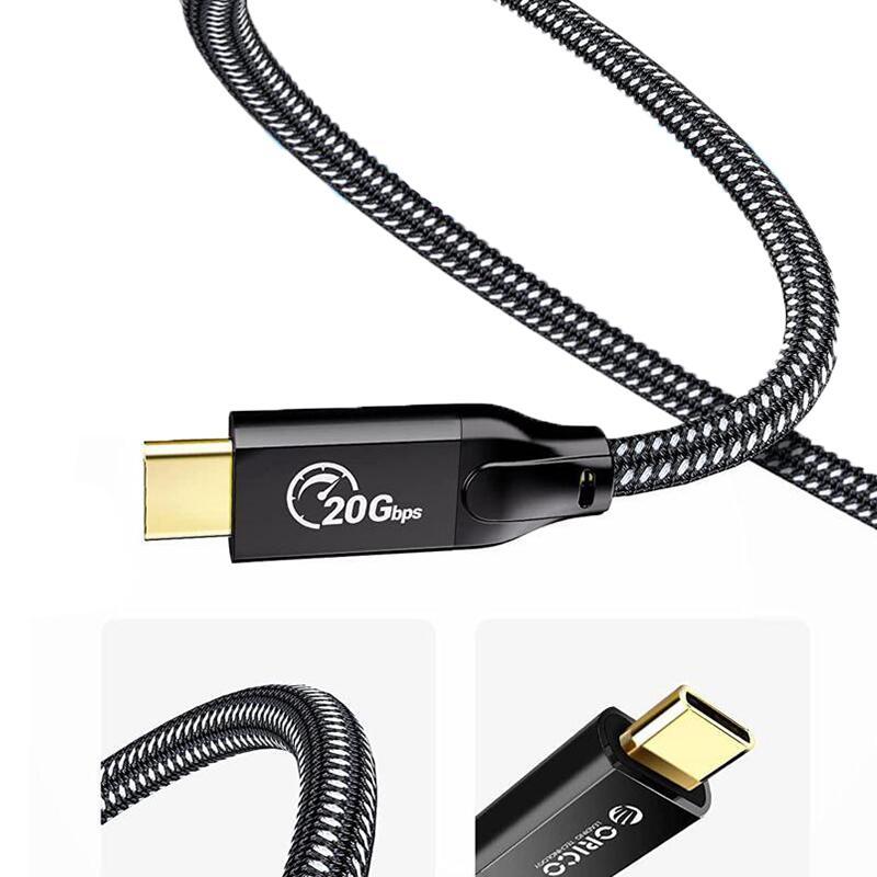 Cablu 100w 4k60hz usb type c usb type c 1m gen22 20gbps negru orico cm32 10 bk