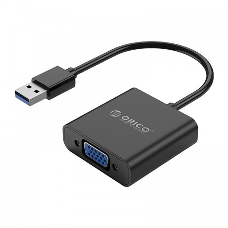 Cablu adaptor usb30 tata la vga mama orico utv bk negru 1920x1080p windows