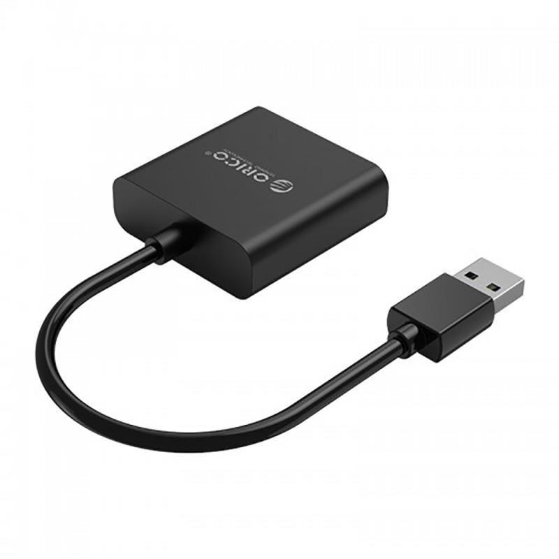 Cablu adaptor usb30 tata la vga mama orico utv bk negru 1920x1080p windows