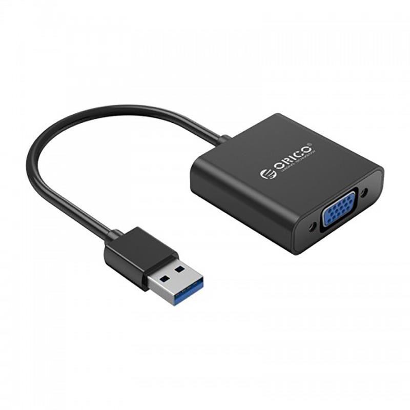 Cablu adaptor usb30 tata la vga mama orico utv bk negru 1920x1080p windows
