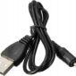 Cablu USB A mufa - DC 2.5/0.7 mufa drept negru 0.8m 5-50°C AKYGA AK-DC-02