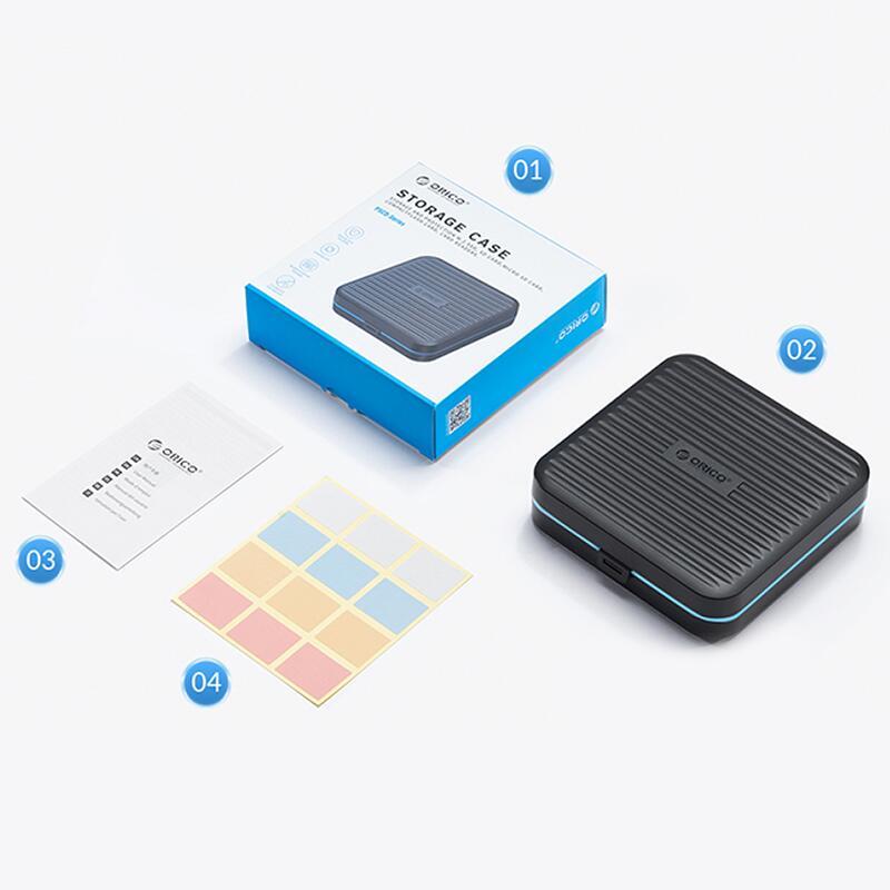 Cutie protectie 10x card sd 6x card microsd 2x compactflash 110x114x30mm neagra orico pscd 5 bk