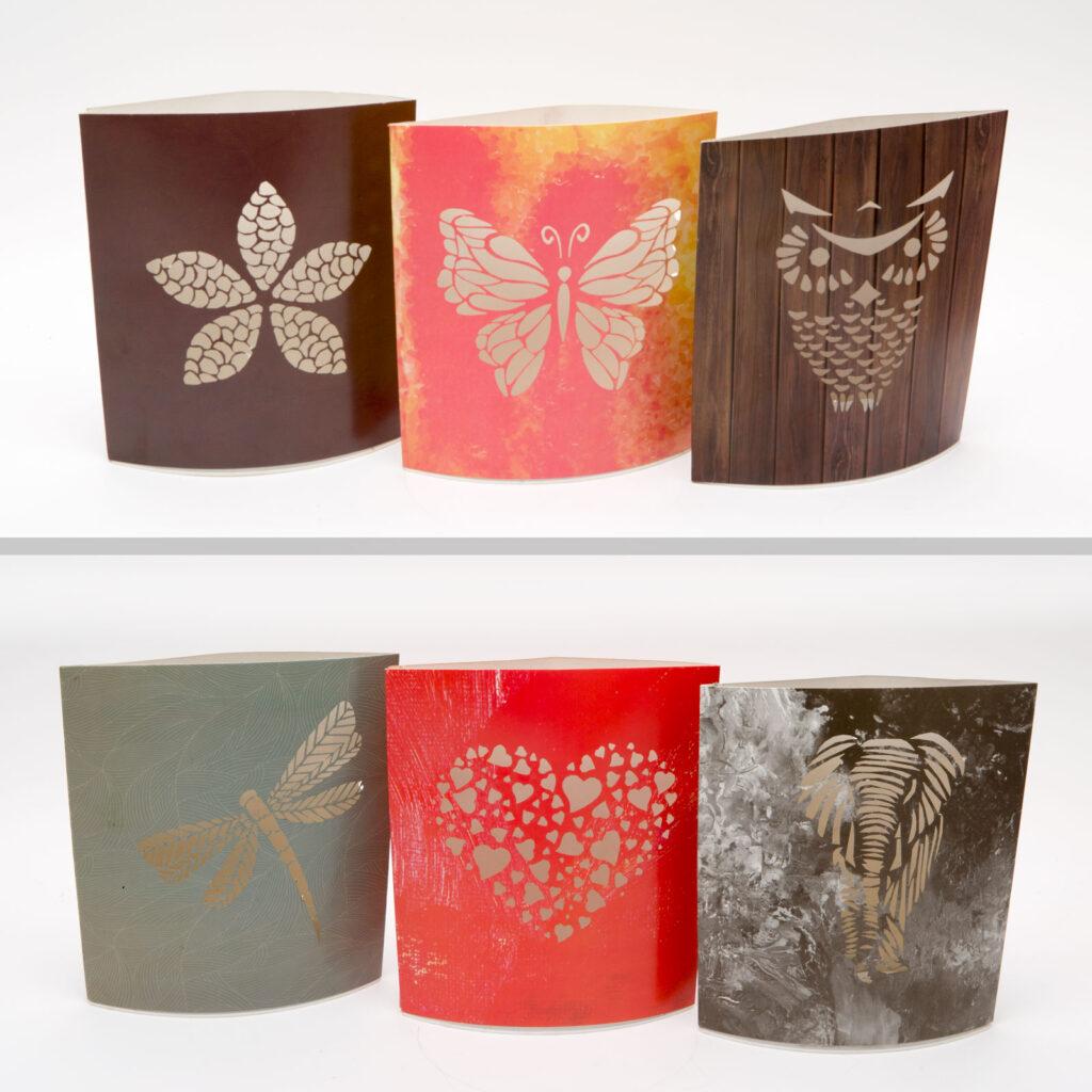 Decoratie de masa cu led rgb 2 x aaa diferite modele 15x16 cm family decor 56506a