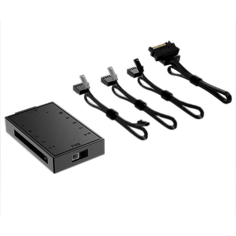 Hub ventilatoare 10 port uri cu pwm 4 pin alimentare sata id cooling pwm orico fh 10 pwm cablu alimentare 500mm cablu pwm 700mm