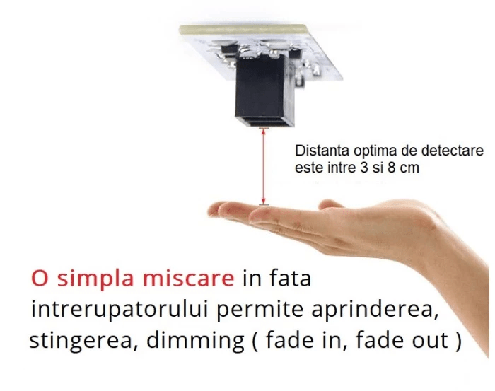 Intrerupator Variator Touch Less Fara Atingere 5v 24v 5a