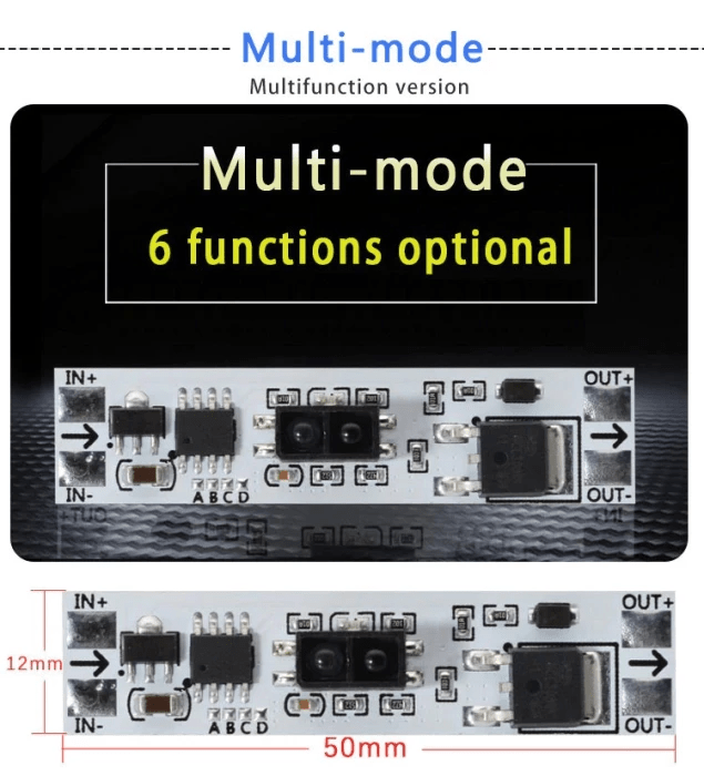 Intrerupator Variator Touch Less Fara Atingere 5v 24v 5a