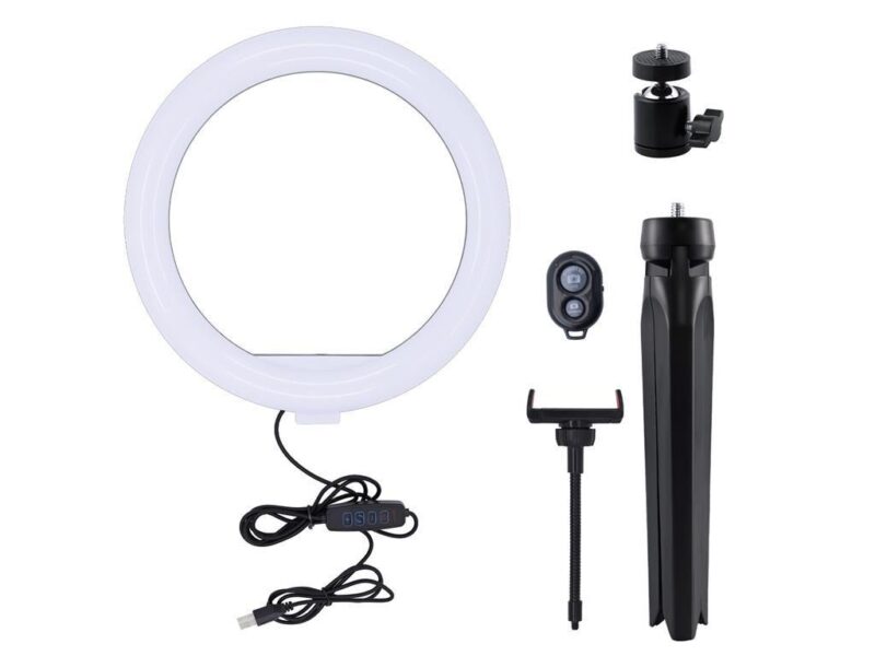 Lampa Circulara Well 10 Cu Trepied Masa Telecomanda