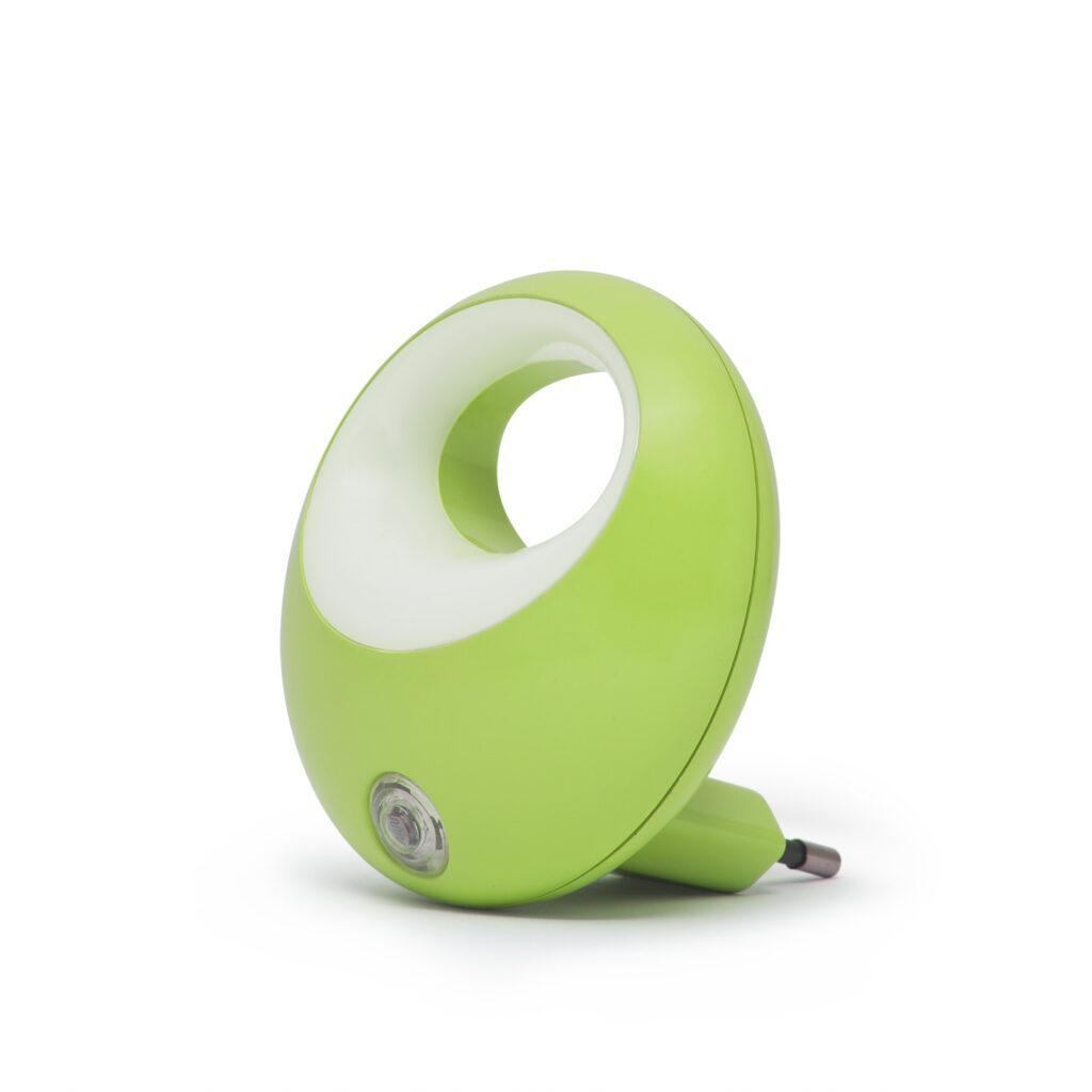 Lampa de veghe cu LED si senzor de lumina verde diametru 8 cm 1 LED 1W PHENOM 20275GR 1 Lampa de veghe cu led si senzor de lumina verde diametru 8 cm 1 led 1w phenom 20275gr
