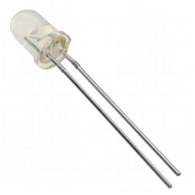 Led 3mm albastru 1560 2180mcd 30 parte frontala convex 12v optosupply osb5sa3131a 12v