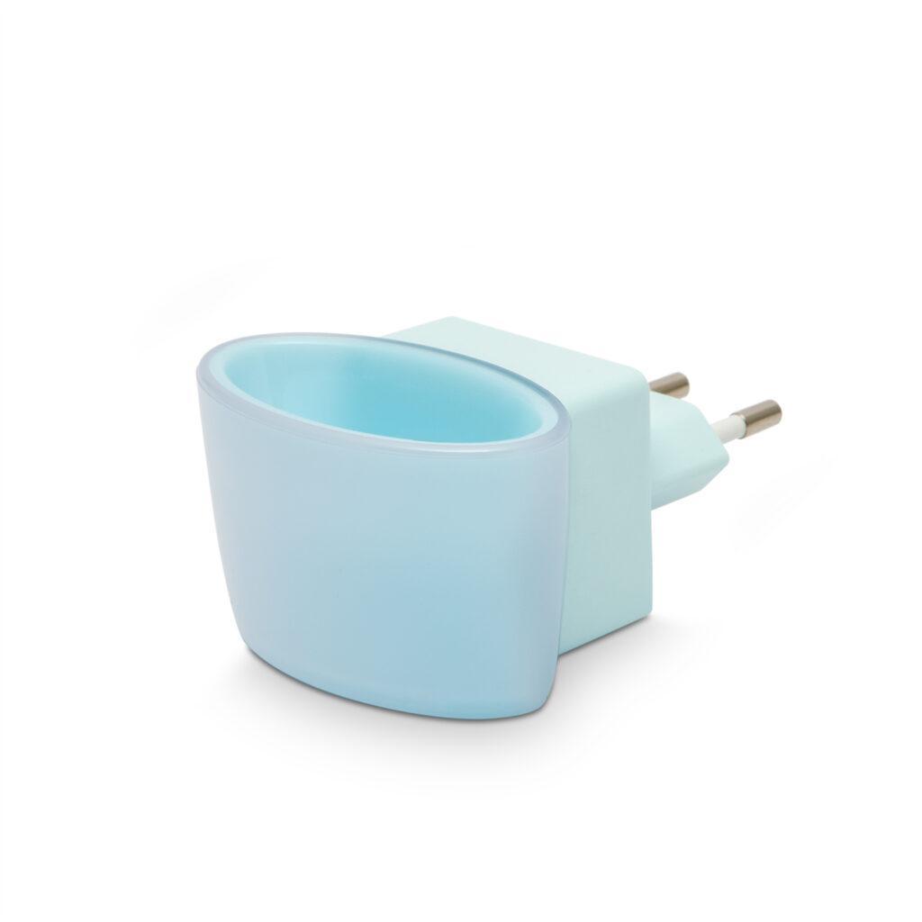 Lumina de veghe led cu senzor tactil albastru 1 buc led 1w 6x4x5 cm phenom