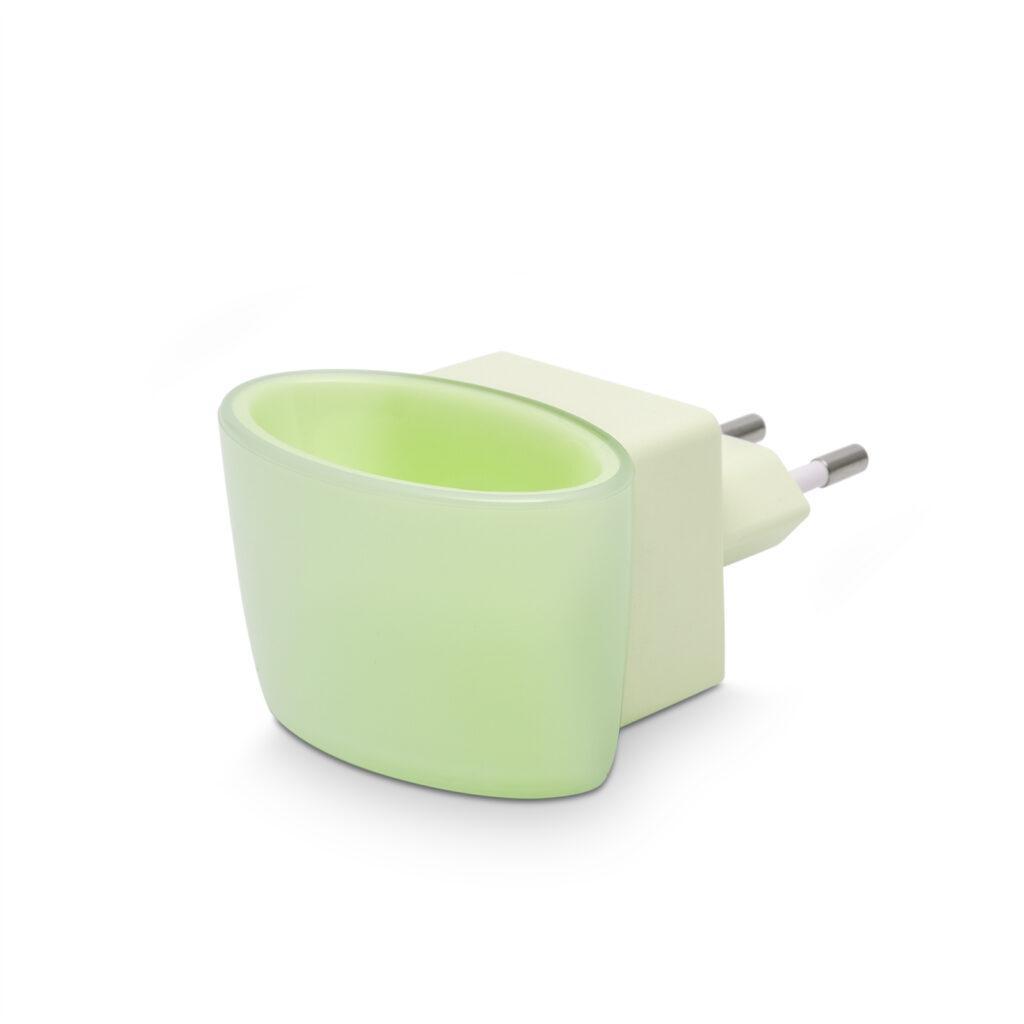 Lumina de veghe led cu senzor tactil verde 1 led 1w 6x4x5 cm phenom