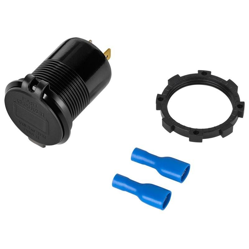 Mufa montaj incarcare auto 12 24v usb usb type c pd qc 30 63w cu display py chr0007