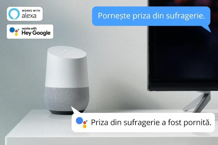 Priza Smart Wifi Connect P3 Tuya Krugermatz Timer Masurare Consum De Energie