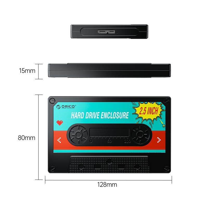 Rack ssd hdd usb30 25 sata max 5gbps orico 2580u3 v1 bk negru