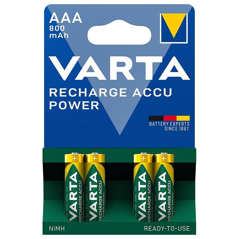Set acumulatori aaa 800mah varta 4buc micro 56703