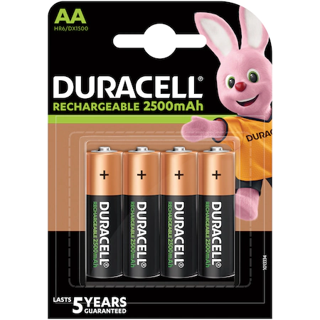 Set Acumulatori Ni Mh Mignon Aa R6 12v 2400mah Duracell Hr6 Dx1500