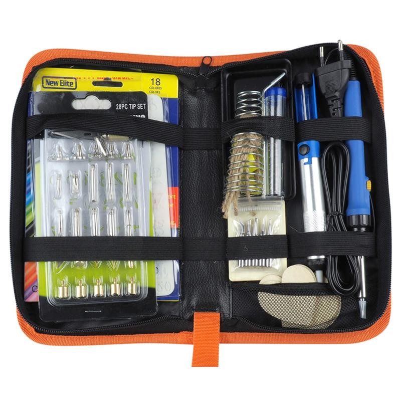 Set Letcon 60w Cu Reglare Temperatura 200 480c Accesorii Pirogravura E6175 Eurokomp
