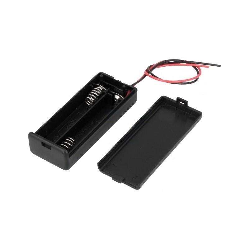 Suport 2x aaa cu cabluri 150mm cu comutator comf sbh 421 1as