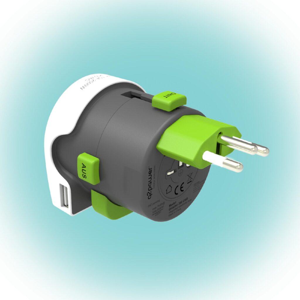 Adaptor Calatorii Qdapter 360 Usb Australia China It Uk Ch Brazil Usa Euro 2100130
