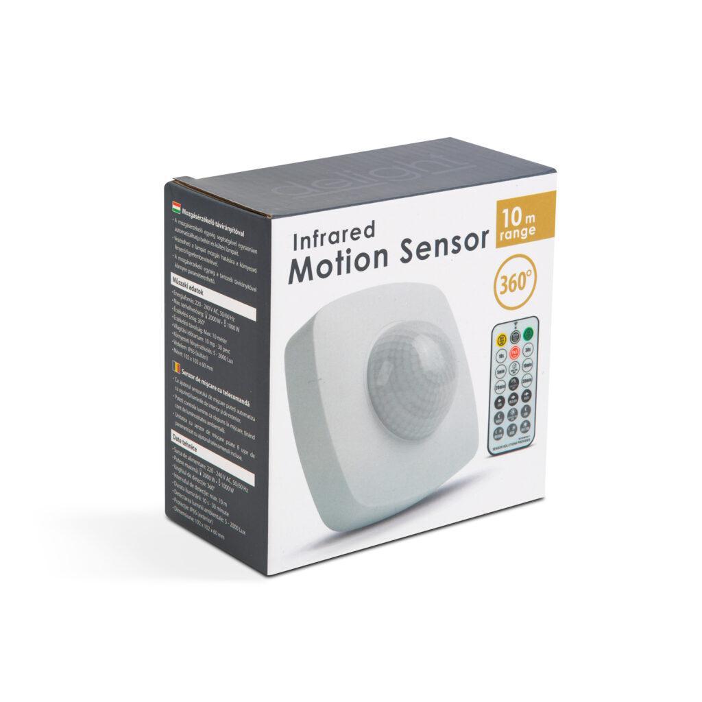 Detector De Miscare Cu Telecomanda 360 10m 2000w Ip65 Delight 18693