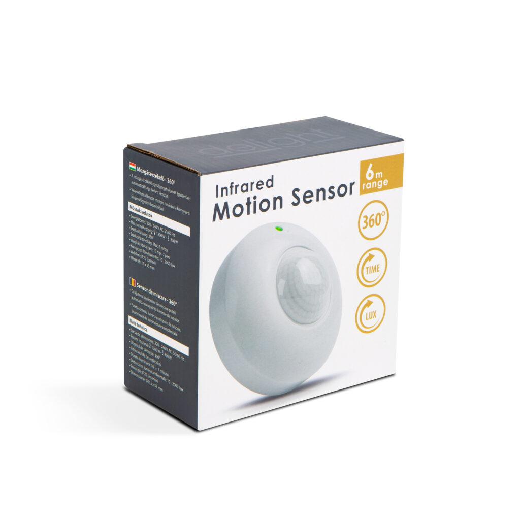 Senzor De Miscare 360 6m 1200w Ip20 Delight 18692
