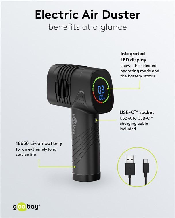 Suflanta de aer mobila 35000rpm pentru curatare fara contact a accesoriilor pc etcgoobay 61667