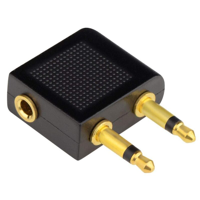 Adaptor Audio Casti Avion 2x Jack 35 Mm 2pin Tata 1x Jack 35 Mm 3pin Mama Aurit Logilink Ca1089