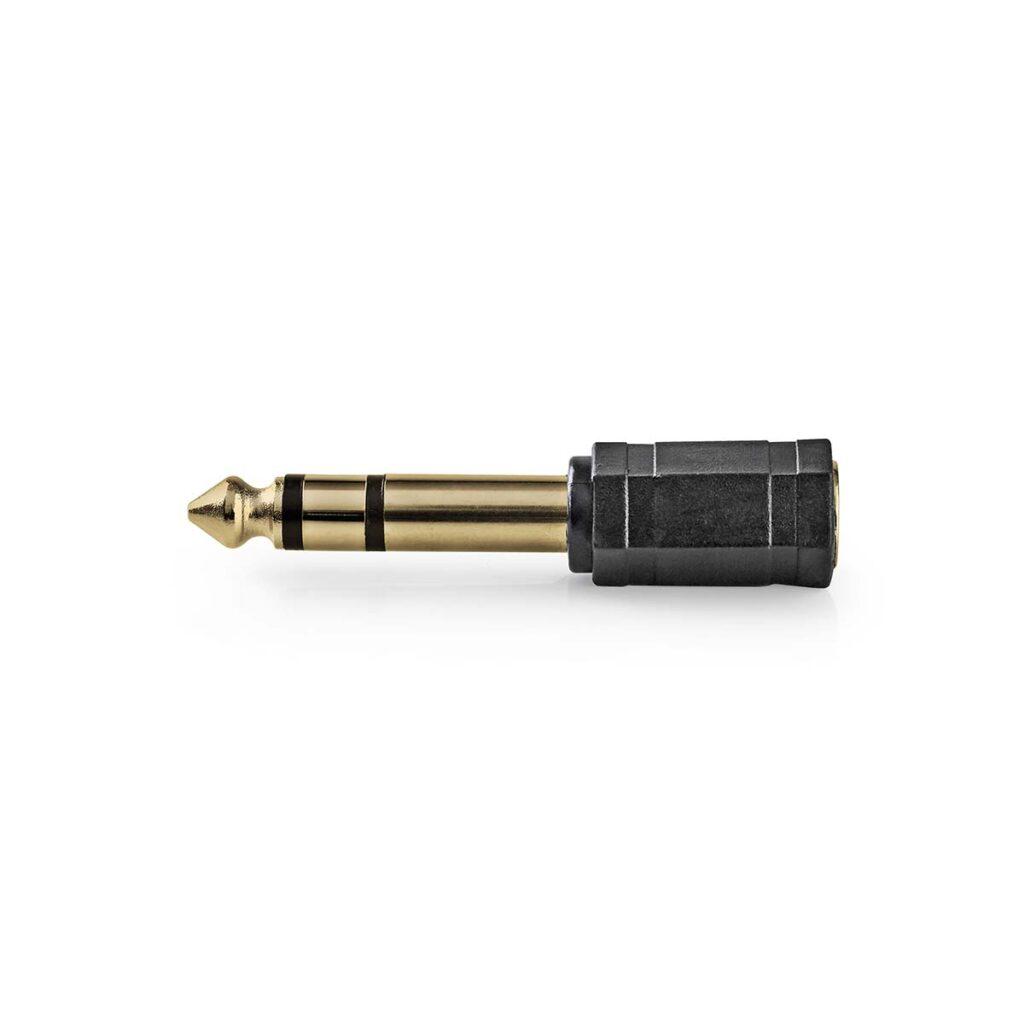 Adaptor Audio Stereo Jack 635 Mm Tata 35 Mm Mama Nedis Cabw23930at