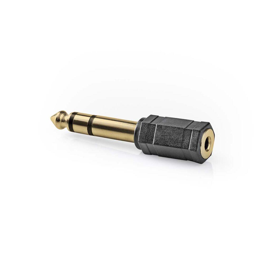 Adaptor Audio Stereo Jack 635 Mm Tata 35 Mm Mama Nedis Cabw23930at