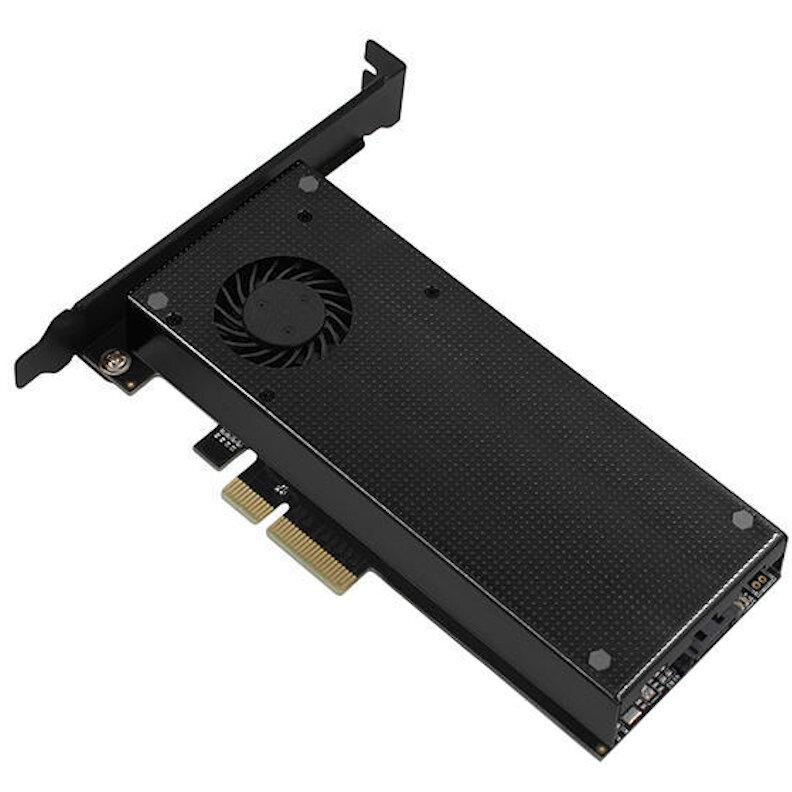 Adaptor Intern Pci E 30 4x Dual M2 Ssd Nvme Sata Voltaj Dual Suport Ssd Max 110mm Cooler Activ Axagon Pcem2 Dc