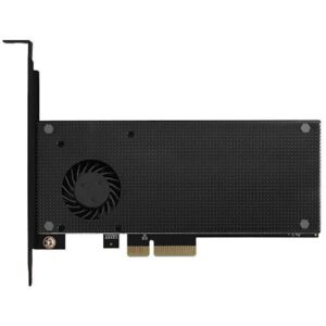 Adaptor Intern PCI-E 3.0 4x - DUAL M.2 SSD (NVMe + SATA) Voltaj Dual Suport SSD max. 110mm + Cooler Activ Axagon PCEM2-DC