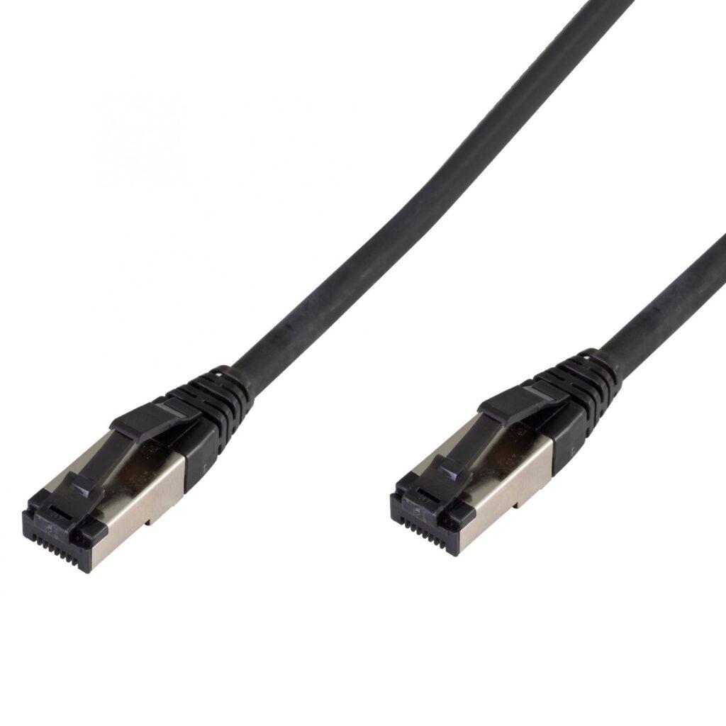 Cablu Stp Cat8 Patchcord 15m Rj45 Rj45 Negru Max 40gb