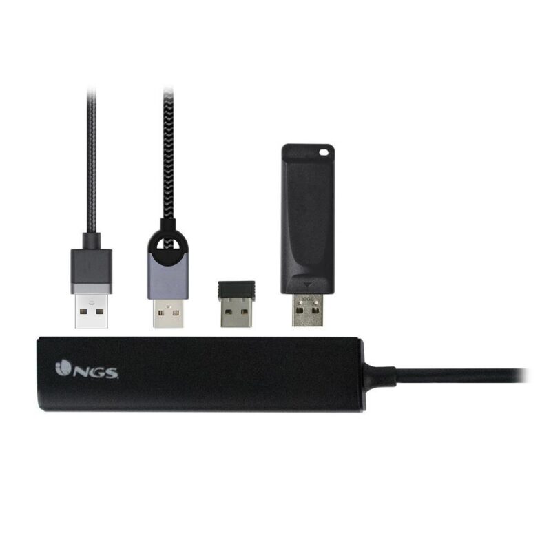Hub Usb Type C Ngs Wonder Hub4 4 Porturi Usb 30 Negru