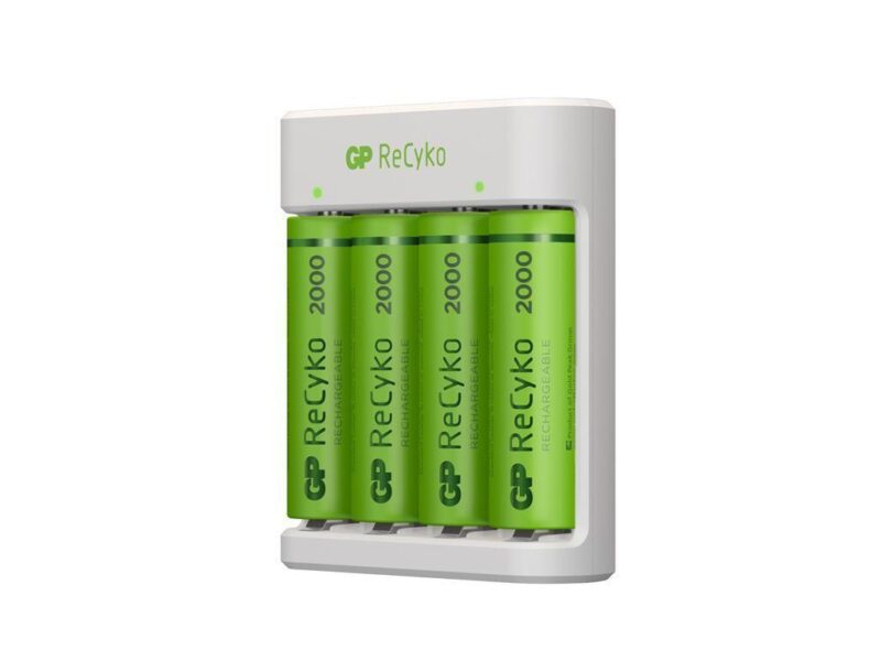 Incarcator E411 Aa Aaa R3 R6 Nimh 4 Acumulatori 2000mah Gp Recyko Gpe411210aahc 2b4