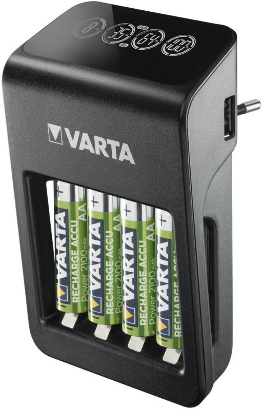 Incarcator Varta 57687 Aa Aaa 9v Nimh Port Usb 4 Acumulatori Aa 2100 Mah