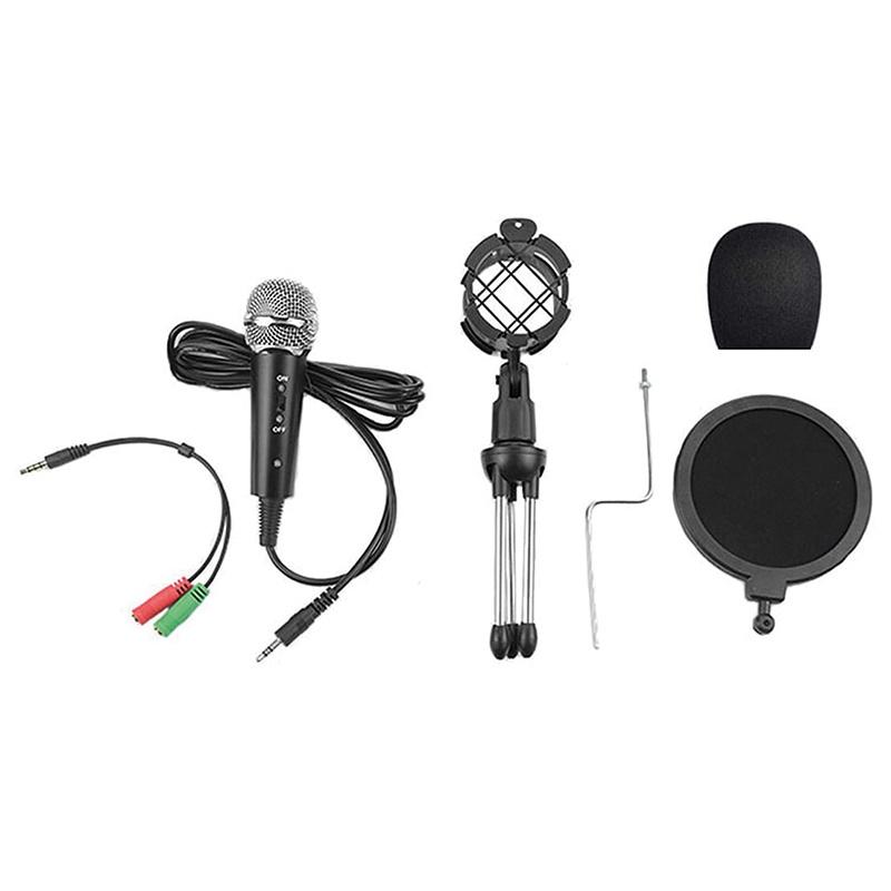 Kit Gaming Microfon Filtru Cos Trepied Jack 35 Mm Vgmsb Varr