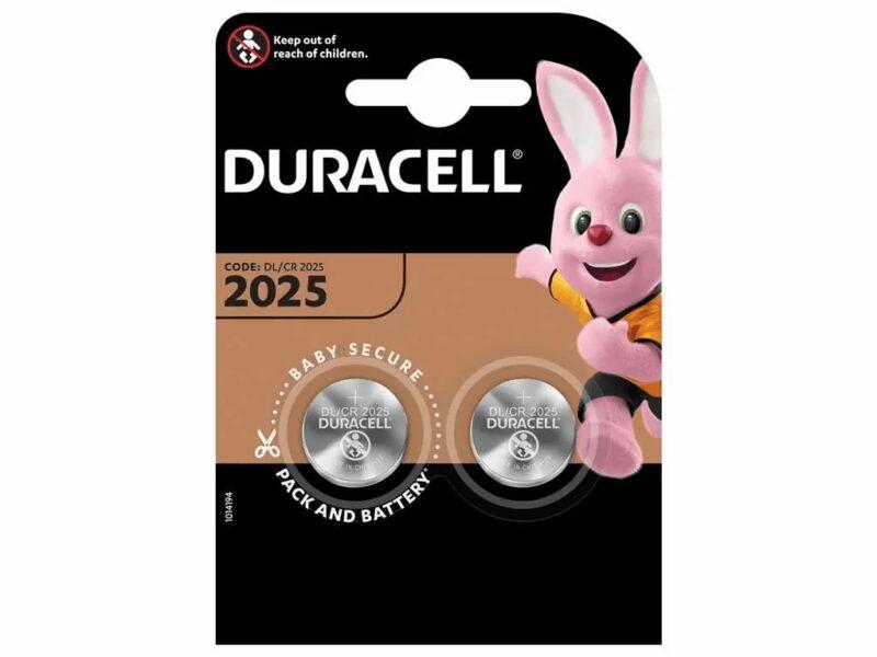 Set Baterii Buton Litiu Duracell Cr2025 3v 2buc Blister