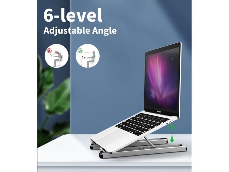 Stand Laptop 9in1 Si Hub Usb Type C Docking Station Reglabil Aluminiu Choetech Hub M43 Sl V1