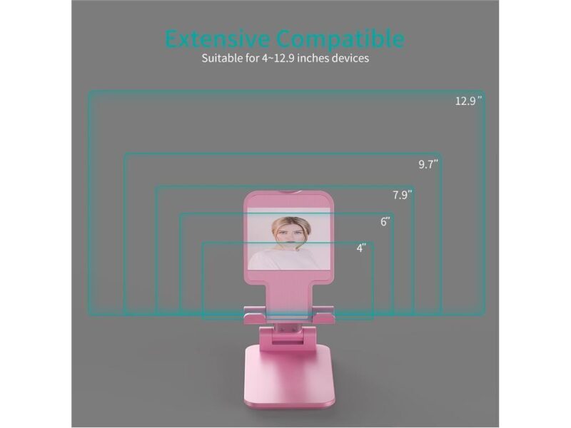 Suport Reglabil De Birou Pentru Telefon Si Tableta Choetech H88 Pk Hw Roz