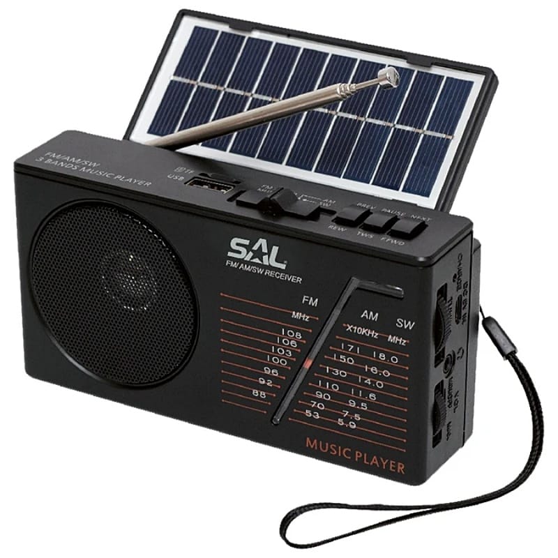 Radio Hibrid Solar Si Acumulator 3.7v Bluetooth Usb Sd Sal Rph 1